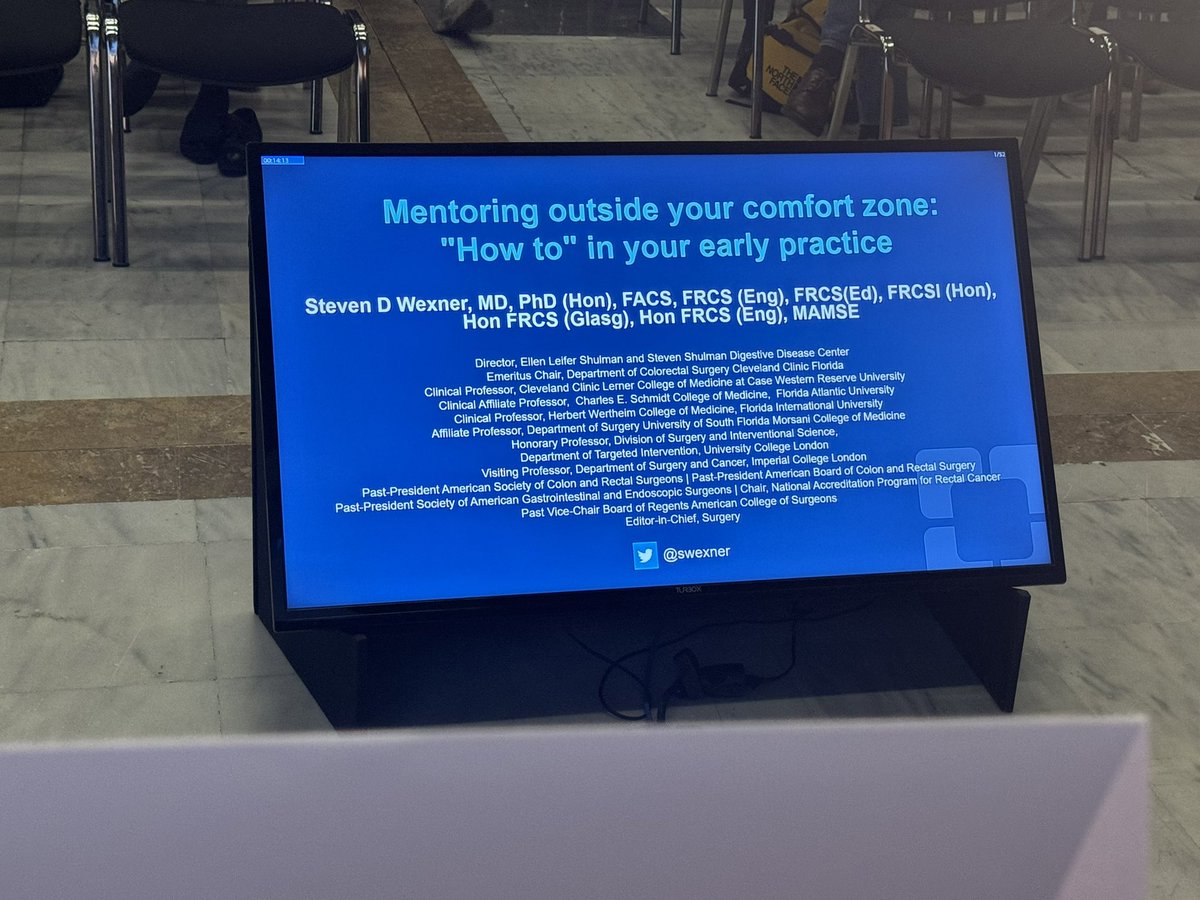 Nicolas Avellaneda (@nlavellaneda) on Twitter photo <a href="/YouESCP/">Young ESCP</a> <a href="/escp_tweets/">European Society of Coloproctology</a> <a href="/cmavrantonis1/">C. Mavrantonis</a> <a href="/PipeCabreraV/">Dr Luis Felipe Cabrera Vargas MD FACS MACC MACCVA</a> <a href="/JanColpaert1/">Jan Colpaert</a> <a href="/caterina_foppa/">Caterina Foppa</a> <a href="/ZGaroufalia/">ZoeGaroufalia</a> <a href="/saragdlc/">Sara Gortazar</a> <a href="/Ginibala/">Rogini Balachandran</a> <a href="/GabrielaMoslein/">Gabriela Moeslein</a> <a href="/cihangirakyol/">Cihangir Akyol, MD, FACS, FASCRS, FEBS-C</a> <a href="/SezaiLeventoglu/">Sezai Leventoglu</a> <a href="/DrErmanAytac/">ErmanAytac</a> <a href="/jcpatron/">Juan C Patrón Uriburu</a> <a href="/PeterCh12345/">Peter Christensen</a> <a href="/MiguelCunhaSurg/">Miguel F. Cunha</a> The big man <a href="/SWexner/">Steven D Wexner MD, PhD</a> is oficially on!
Mentorship outside your comfort zone - well, does not seem paradoxically being the mentor of so many including me and many others like <a href="/PipeCabreraV/">Dr Luis Felipe Cabrera Vargas MD FACS MACC MACCVA</a> <a href="/ManishChandSurg/">Manish Chand FRCS PhD MBA</a> <a href="/ZGaroufalia/">ZoeGaroufalia</a> <a href="/debby_keller/">Debby Keller, MD</a> <a href="/juliomayol/">Julio Mayol</a> <a href="/YouESCP/">Young ESCP</a> <a href="/escp_tweets/">European Society of Coloproctology</a> <a href="/cmavrantonis1/">C. Mavrantonis</a> <a href="/PipeCabreraV/">Dr Luis Felipe Cabrera Vargas MD FACS MACC MACCVA</a> <a href="/JanColpaert1/">Jan Colpaert</a> <a href="/caterina_foppa/">Caterina Foppa</a> <a href="/ZGaroufalia/">ZoeGaroufalia</a> <a href="/saragdlc/">Sara Gortazar</a> <a href="/Ginibala/">Rogini Balachandran</a> <a href="/GabrielaMoslein/">Gabriela Moeslein</a> <a href="/cihangirakyol/">Cihangir Akyol, MD, FACS, FASCRS, FEBS-C</a> <a href="/SezaiLeventoglu/">Sezai Leventoglu</a> <a href="/DrErmanAytac/">ErmanAytac</a> <a href="/jcpatron/">Juan C Patrón Uriburu</a> <a href="/PeterCh12345/">Peter Christensen</a> <a href="/MiguelCunhaSurg/">Miguel F. Cunha</a> The big man <a href="/SWexner/">Steven D Wexner MD, PhD</a> is oficially on!
Mentorship outside your comfort zone - well, does not seem paradoxically being the mentor of so many including me and many others like <a href="/PipeCabreraV/">Dr Luis Felipe Cabrera Vargas MD FACS MACC MACCVA</a> <a href="/ManishChandSurg/">Manish Chand FRCS PhD MBA</a> <a href="/ZGaroufalia/">ZoeGaroufalia</a> <a href="/debby_keller/">Debby Keller, MD</a> <a href="/juliomayol/">Julio Mayol</a>