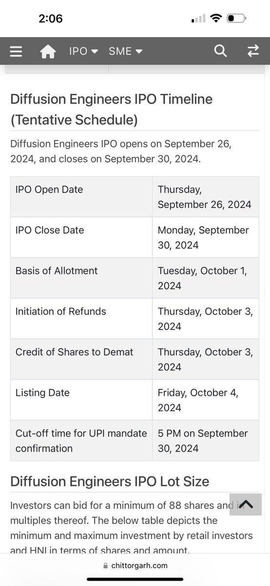 StrongBreakOut's tweet image. Apply for #DiffusionEngineering #IPO for 30-40% #Listing #gains 

#bse #NSE #Nifty #NIFTYFUTURE #sharemarketindia #stockmarketsindia #IPOs #IPOListing