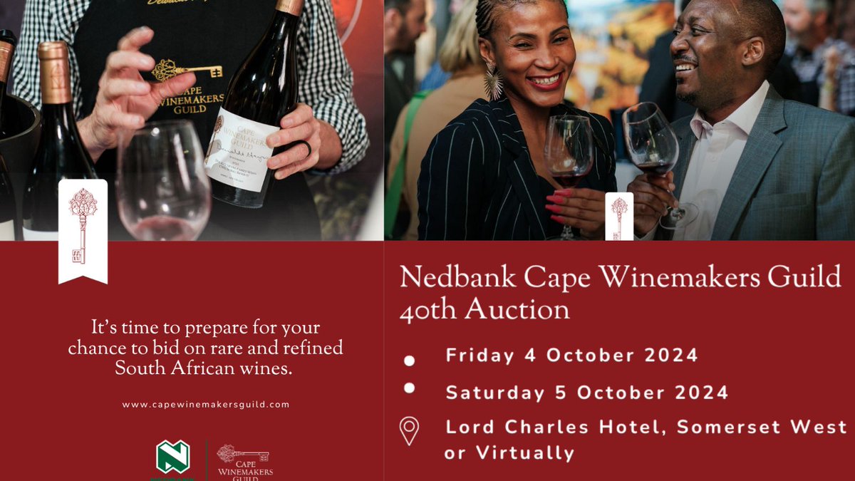 Have you registered for the Nedbank CWG Auction ? zurl.co/BABC
How to bid !
In-person | Bid live at the Lord Charles Hotel
Online | Bid online from anywhere in the world
Telephone | Bid live on the phone
Commission | set a max. amount you are willing to spend on a lot