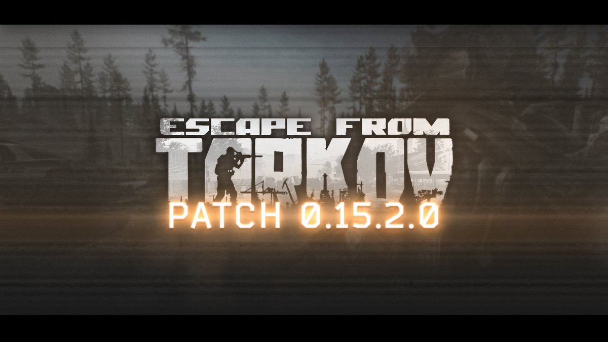 tarkov's tweet image. The installation of #EscapefromTarkov patch 0.15.2.0 has begun. The installation will take approximately 5 hours, but may be extended if required. The game will not be accessible during this period.

Patchnotes: escapefromtarkov.com/news/id/315