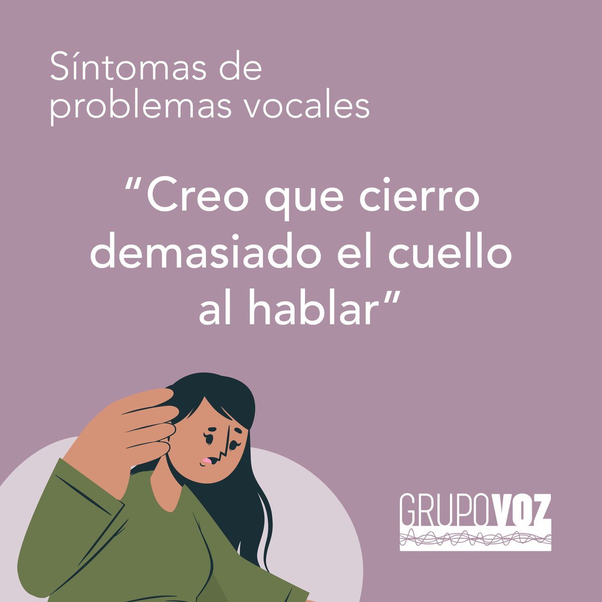 ¿Cierras demasiado el cuello al hablar? ¡Puede que tengas disfonía por tensión! 😲

Este problema se debe al uso incorrecto de los músculos de la laringe al hablar. Afecta la calidad vocal y puede impactar en tu comunicación. ¡Descansa, hidrátate y mantén una buena postura! ✨