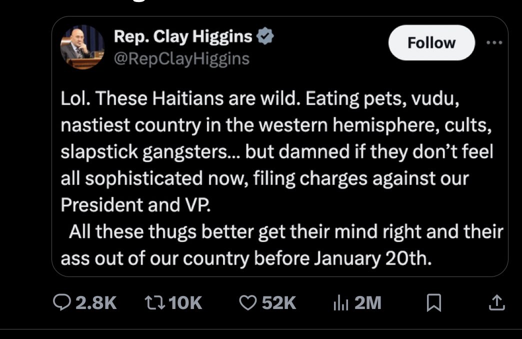 marcel_id's tweet photo. @RepClayHiggins It’s not gone. Prayers don’t make it go away. https://t.co/GFLRVnidKQ