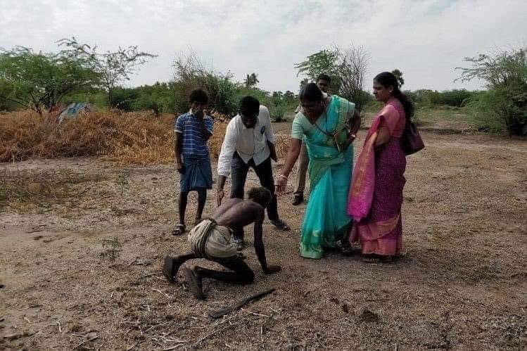 maheshperi's tweet photo. Does this picture haunt you? "With his palms to the floor and knees on the ground, 60-year-old Kashi lay down on a barren path, at the feet of the Kanchipuram tahsildar on Wednesday, to express his gratitude. A team of revenue officials had arrived at a woodcutting unit in Kanchipuram on Wednesday morning to free him and 27 other bonded labourers, who were trapped in a vicious debt cycle for over five years"(News Minute). This is the India we haven't seen. An India of slaves, deprived, denied, abused and living in bondage, with fear and hope..

Lot of students ask me careers that have a good future and I suggest to them public service. Be a lawyer, agriculturist, a course in Social welfare, social activist, work for an NGO.  Go into our villages, tribal areas and serve the needy. There are more such jobs and less takers. Job satisfaction guaranteed. And you will earn a lot more in blessings.  The demand supply will always be in favour of such jobs.

Can you be the person who will free another person from bonded labour for not repaying a few thousand rupees?(Picture Source @thenewsminute