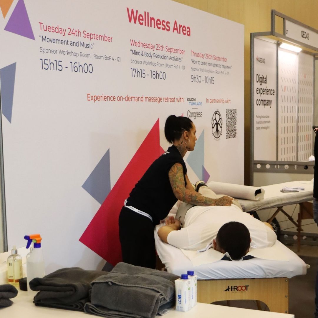 DrupalConEur's tweet image. 😊 Ready to start your morning with positivity? Join us today at 9:30 for the &quot;How to come from stress to happiness&quot; workshop at #DrupalConBarcelona! 🌞💪 

Plus, don&apos;t miss the massages available today from 10:00-16:00 in the exhibition area! 

#SustainableActionsAtDrupalCon