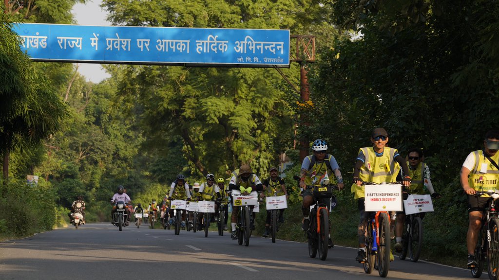 The Tibetan Youth Congress Cycle Rally Flag-Off Ceremony was successfully held at Dekyiling Tibetan Settlement