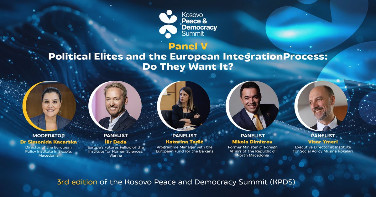 Kicking off Day 2 with Panel 5: Political Elites &amp; the European Integration Process. This session explores the commitment of Western Balkans political elites to European integration, examining key obstacles like corruption, lack of political will, &amp; institutional weaknesses.