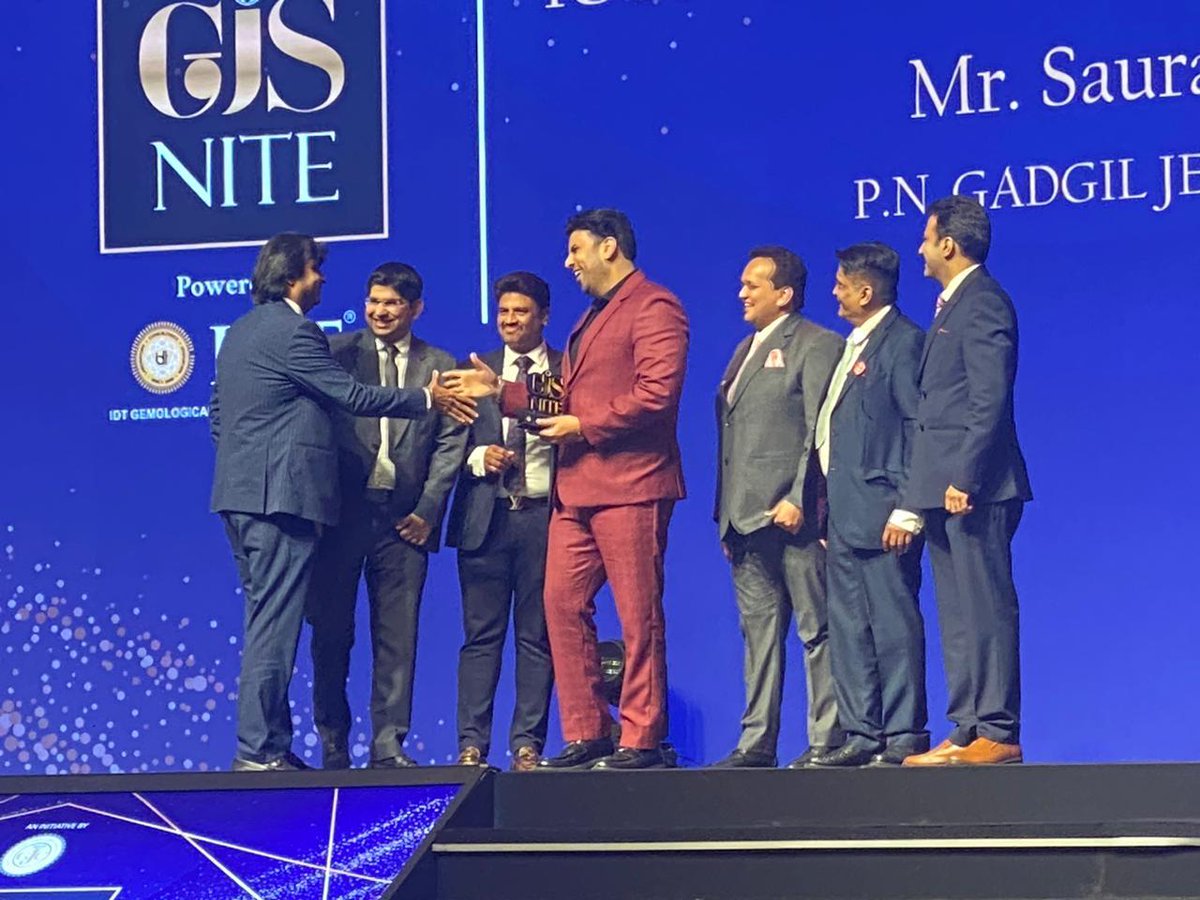 saurabh_gadgil's tweet photo. Last night, I had the distinct honour to be recognized as an Icon of the Jewellery industry at the GJS Night, hosted by the Gems and Jewellery Council! This is our first award after we become a Listed company!

#grateful #awardwin #GJC #GJS2024 #PNGJewellers #Thinkpure https://t.co/wfzmwKHtIb