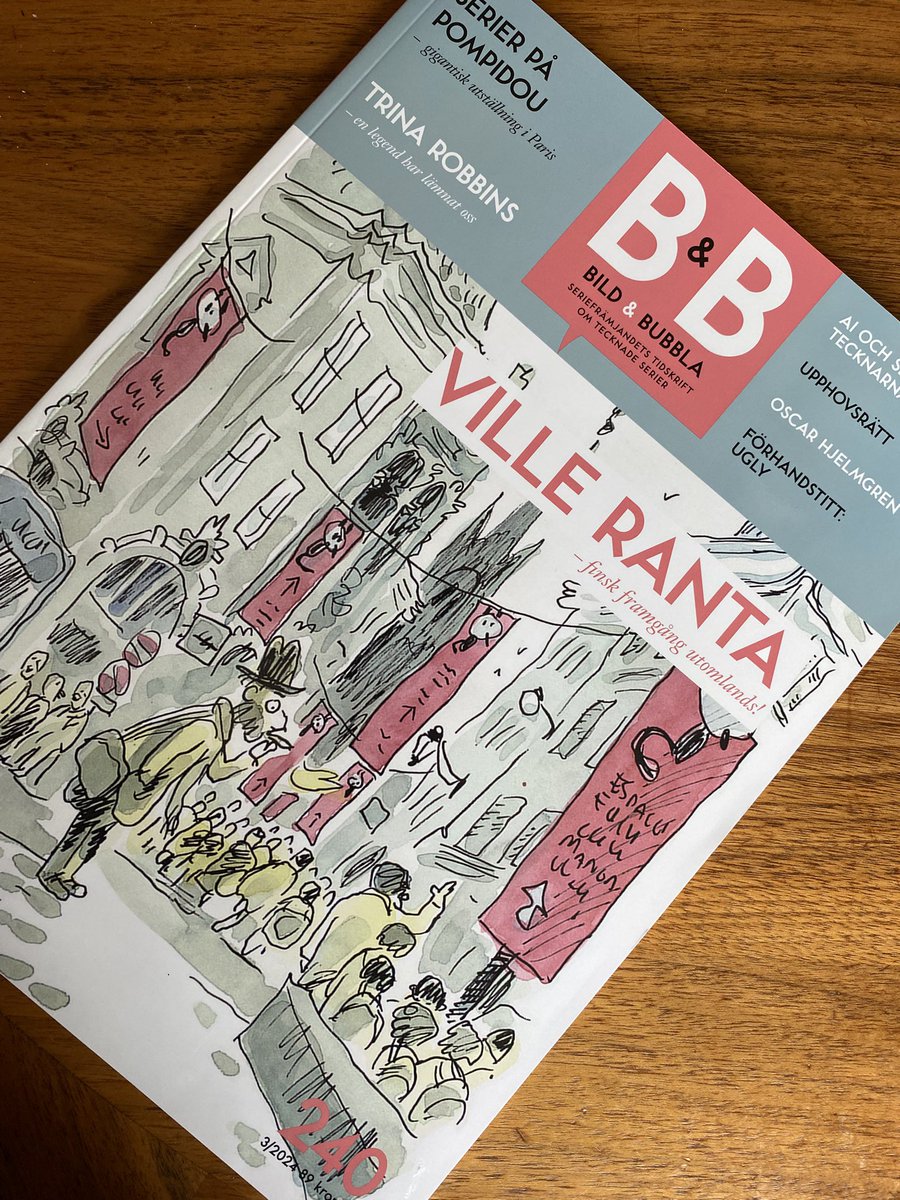 New issue of the comics journal Bild &amp; Bubbla fresh off the press. I had the privilege of contributing a 12 page long interview with Finnish cartioonist <a href="/vilranta/">Ville Rantakokko</a>.