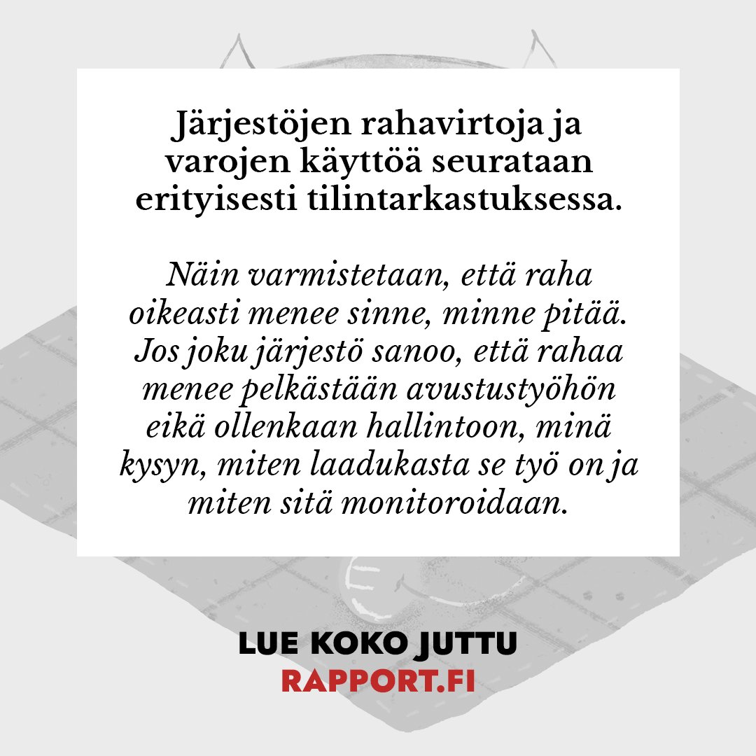 RapportFI's tweet photo. 💰 Menevätkö lahjoitukset oikeasti perille vai ryövätäänkö ne matkan varrella? Toimittaja Venla Seuri selvitti, miten järjestöt valvovat lahjoitusvarojen käyttöä. 👀

Järjestöt, kuten Kirkon Ulkomaanapu, panostavat riskienhallintaan ja tiukkaan valvontaan varmistaakseen, että varat käytetään oikein.

Jos epäilyjä väärinkäytöksistä ei koskaan tulisi, olisi syytä huolestua – se tarkoittaisi, että valvontajärjestelmät eivät toimi. ⚠️

https://t.co/MTpePxFfh7

#hyväntekeväisyys #lahjoittaminen #rapport