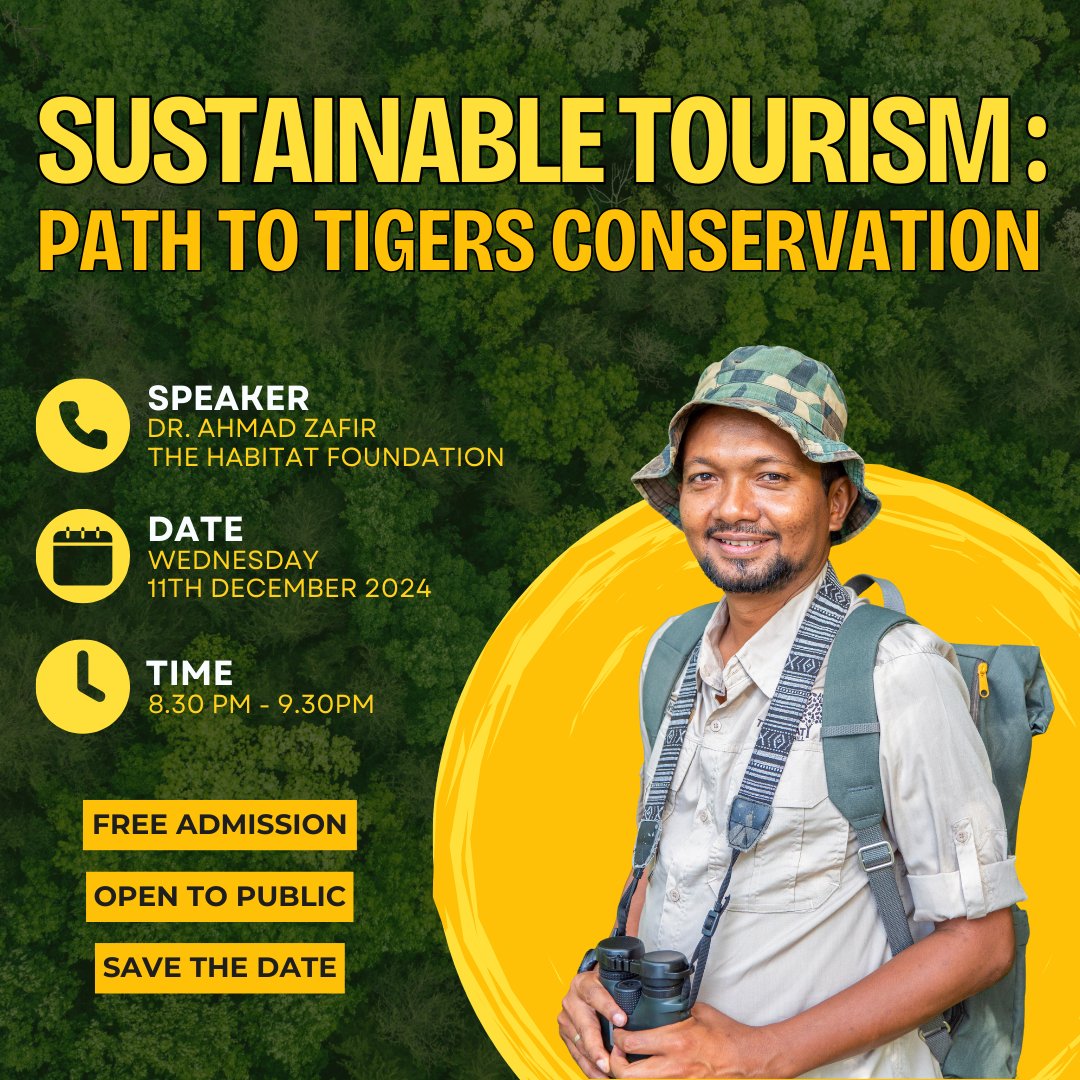 There is upcoming series of talks that dive into the issues of wildlife conservation. These exciting  sessions will bring together conservation experts to share real-world insights, the latest challenges, and practical steps to save wildlife 
Mark your calendars and stay tuned..