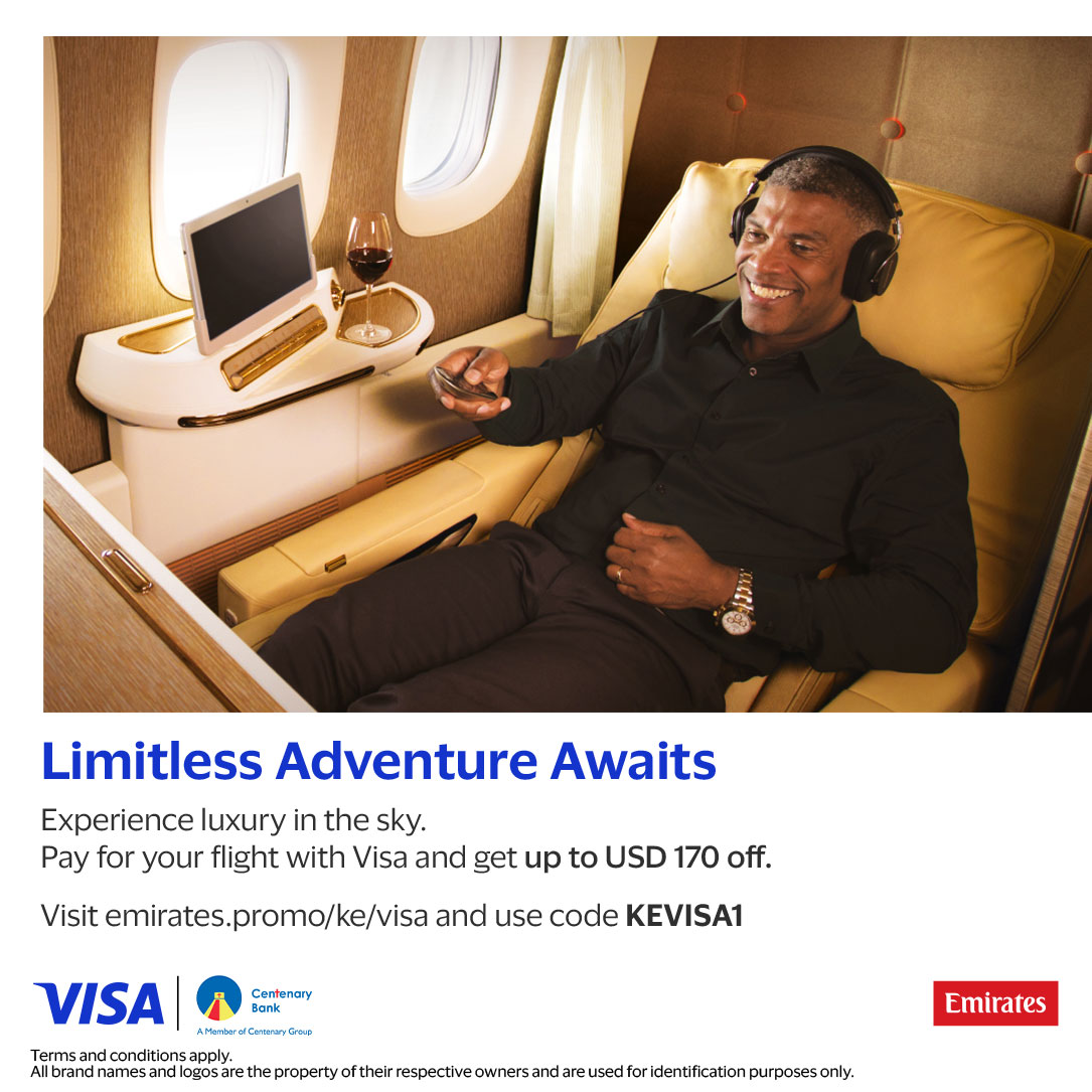 CentenaryBank's tweet image. For the man pushing boundaries and making bold strides. Explore New destinations with Emirates. Use the promo code and your cente VISA card for an exclusive discount. Your next adventure is calling! #MenWhoLead #FlyEmirates #ForgeAhead