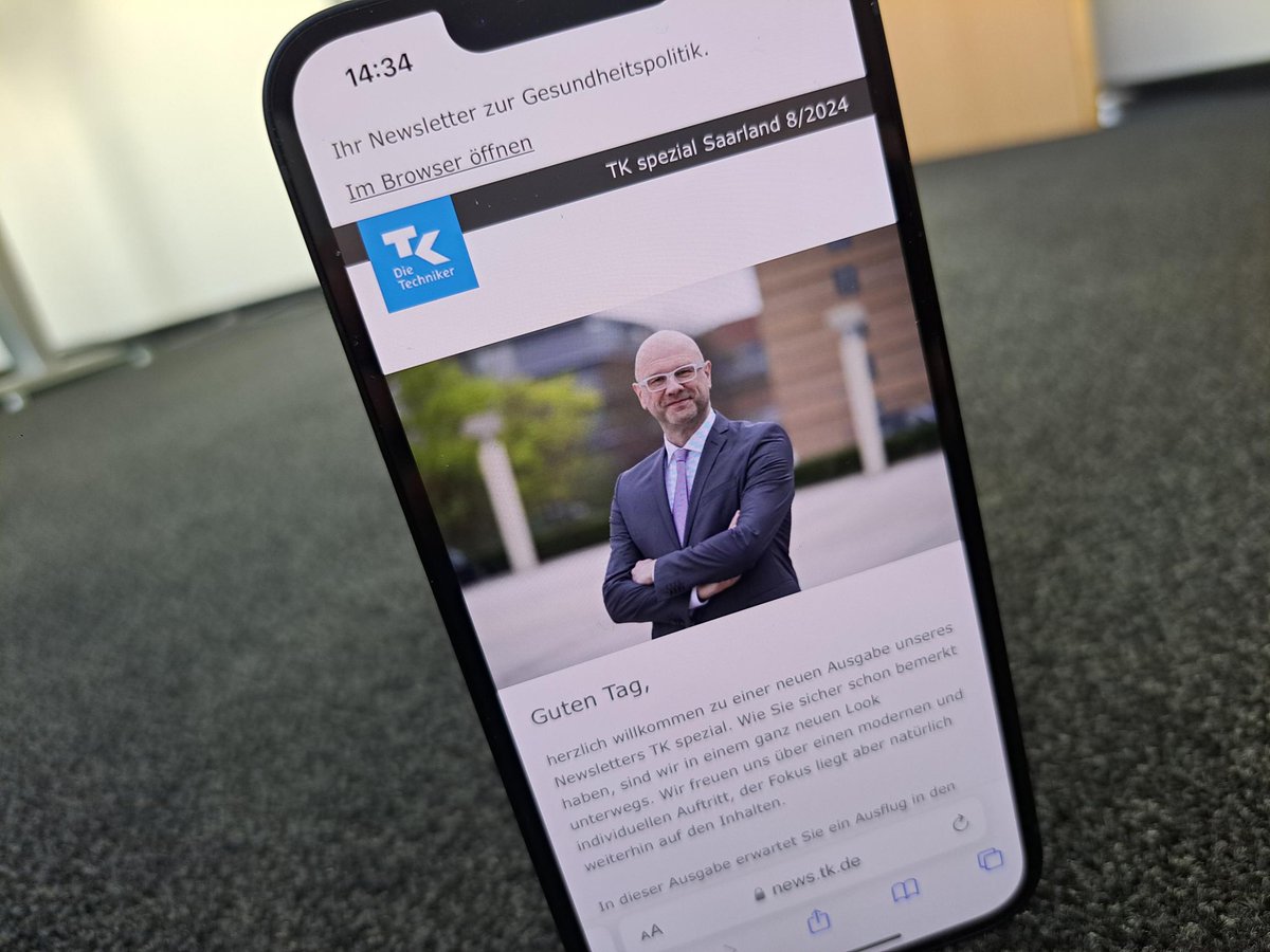 TK-Landesvertretung Saarland (@tkinsl) on Twitter photo Wir haben unsere neue #TKspezial-Ausgabe verschickt. Diesmal im Fokus: #Nachhaltigkeit. Wir haben den Nachhaltigkeitsbericht der TK beleuchtet, die Maßnahmen des Knappschaftsklinikums Saar vorgestellt und mit Umweltministerin <a href="/PetraBergSPD/">Petra Berg</a> gesprochen.
tk.de/presse/regiona… Wir haben unsere neue #TKspezial-Ausgabe verschickt. Diesmal im Fokus: #Nachhaltigkeit. Wir haben den Nachhaltigkeitsbericht der TK beleuchtet, die Maßnahmen des Knappschaftsklinikums Saar vorgestellt und mit Umweltministerin <a href="/PetraBergSPD/">Petra Berg</a> gesprochen.
tk.de/presse/regiona…
