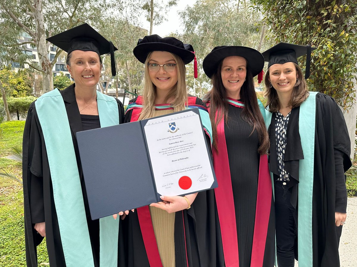 Hutt Lab (@huttlab) on Twitter photo Congratulations you our newest lab PhD graduate, <a href="/DrLaurenAlesi/">Lauren Alesi</a>! Such a joy to work alongside you and watch your growth and development over the years, into a thriving postdoc 👩🎓 <a href="/KarlaHutt/">Karla Hutt</a> <a href="/amy_winship/">amy winship</a> <a href="/JM_Stringer/">Jessica Stringer</a> Congratulations you our newest lab PhD graduate, <a href="/DrLaurenAlesi/">Lauren Alesi</a>! Such a joy to work alongside you and watch your growth and development over the years, into a thriving postdoc 👩🎓 <a href="/KarlaHutt/">Karla Hutt</a> <a href="/amy_winship/">amy winship</a> <a href="/JM_Stringer/">Jessica Stringer</a>