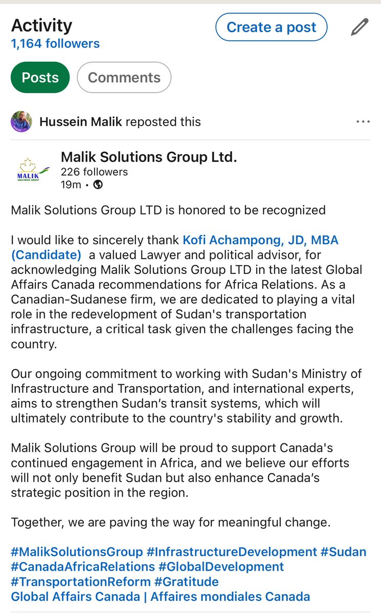 TheRealHasko's tweet photo. @GAC_Corporate @africaupdates @CanadaFP #Canpol https://t.co/BOOi4Y8lR0