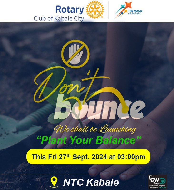 *Dont bounce*

We are Launching our "PLANT YOUR BALANCE" this Friday 🌳🌳🌴🌴🌴 📍NTC Kabale... 
Come let's conserve the environment together ❤️❤️🫂

<a href="/michasiimwe/">Michelle E Asiimwe</a> <a href="/HopeTukamushaba/">Hope Tukamushaba</a> <a href="/ProfNuwagaba/">Prof. Nuwagaba Augustus</a> <a href="/jeanuganda94/">Muhara wa Mwesigye</a>