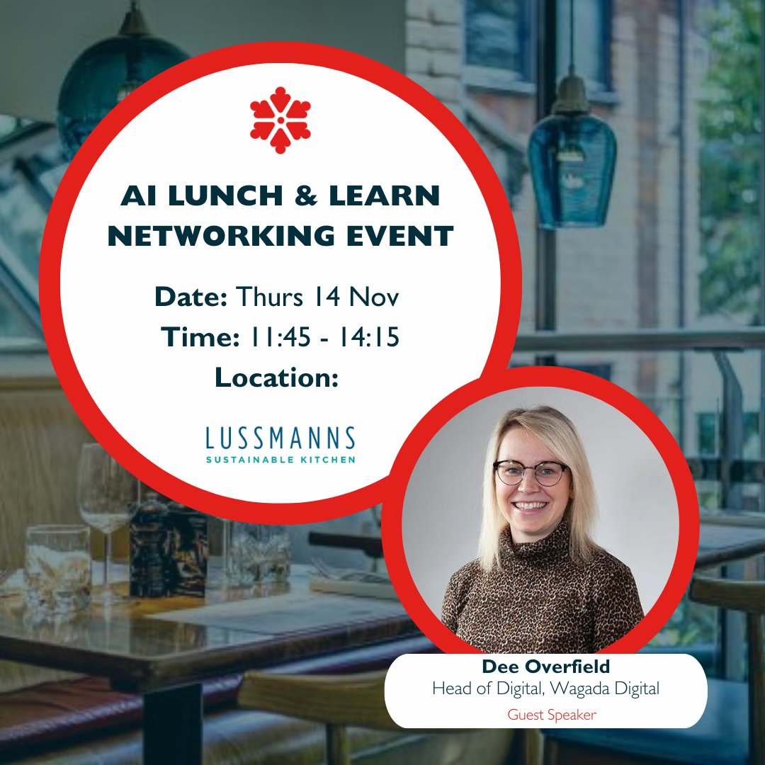 We’re excited to invite you to our next Lunch &amp; Learn at Lussmanns in St Albans with Dee Overfield, Head of Digital at Wagada 🚀

It’s the perfect blend of learning, networking, and great food in a relaxed setting.

 ➡️ Book and learn more here: heyor.ca/XU9vUt