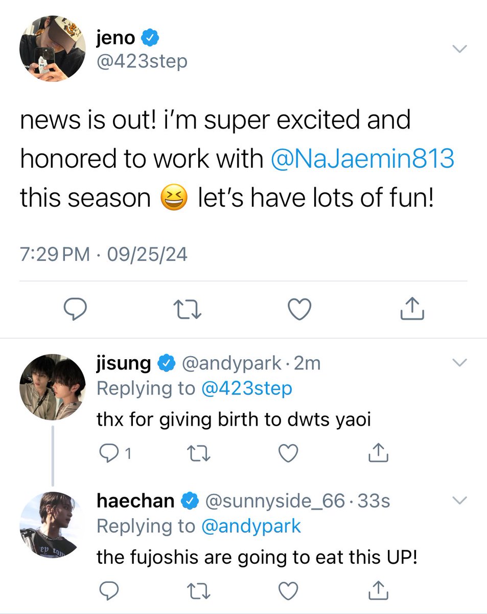 nanomter's tweet photo. body dancing | nomin au

pro ballroom dancer ljn is paired with charming actor njm on a new season of dwts. with no prior dance experience, jm must try his best to win the mirrorball trophy and perhaps win jn’s heart as well. https://t.co/N3pVGwC6on