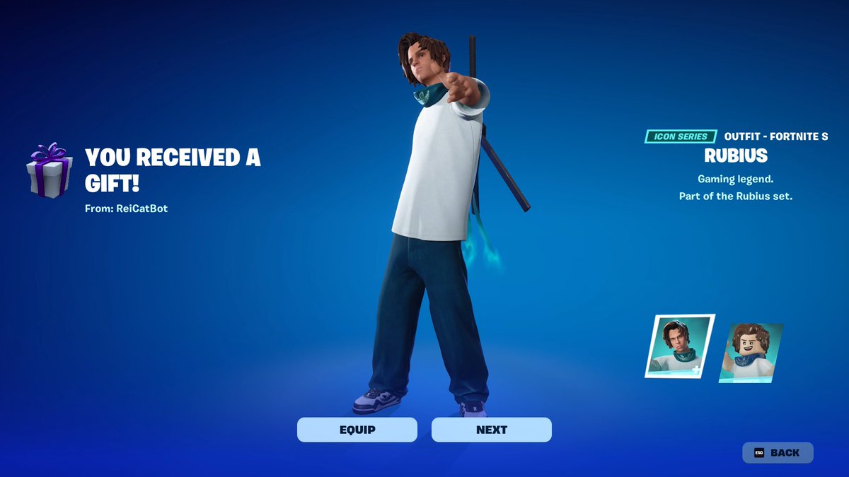 Tysm for the skin gift that I won from ur quick gaw #ReiCatsuLegit🫂🩵