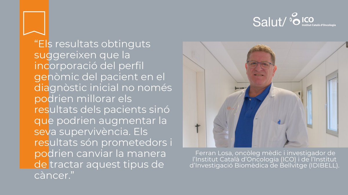 ICO_oncologia's tweet photo. 🔬Avenç important en el tractament del #càncer d'origen desconegut.
L'estudi #ICO i @idibell_cat demostra que l'ús de la teràpia personalitzada a través del l'anàlisi de perfil genòmic pot millorar la supervivència dels #pacients afectats d'aquests tumors.
https://t.co/iaavkfnTF6 https://t.co/4uuyPbPE7D