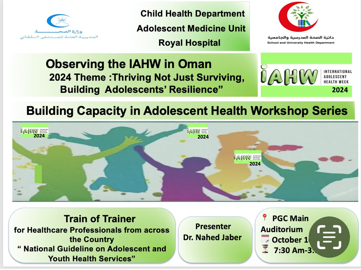 Nahed Jaber,MD🇱🇧🇨🇦🇴🇲 (@nahedjh) on Twitter photo A glimpse of our work in progress in preparation for #IAHW2024 <a href="/royalhospital_/">المستشفى السلطاني</a> highlighting our leadership role in Building Capacity in Adolescent Health in #Oman & globally to meet the health needs of #Adolescents #Advocate <a href="/OmaniMOH/">وزارة الصحة - سلطنة عُمان</a> <a href="/IAHW_IAAH/">International Adolescent Health Week</a> <a href="/IAAHglobal/">IAAH</a> <a href="/WHO/">World Health Organization (WHO)</a> <a href="/EngozyO/">Ngozi Oketah</a> A glimpse of our work in progress in preparation for #IAHW2024 <a href="/royalhospital_/">المستشفى السلطاني</a> highlighting our leadership role in Building Capacity in Adolescent Health in #Oman & globally to meet the health needs of #Adolescents #Advocate <a href="/OmaniMOH/">وزارة الصحة - سلطنة عُمان</a> <a href="/IAHW_IAAH/">International Adolescent Health Week</a> <a href="/IAAHglobal/">IAAH</a> <a href="/WHO/">World Health Organization (WHO)</a> <a href="/EngozyO/">Ngozi Oketah</a>