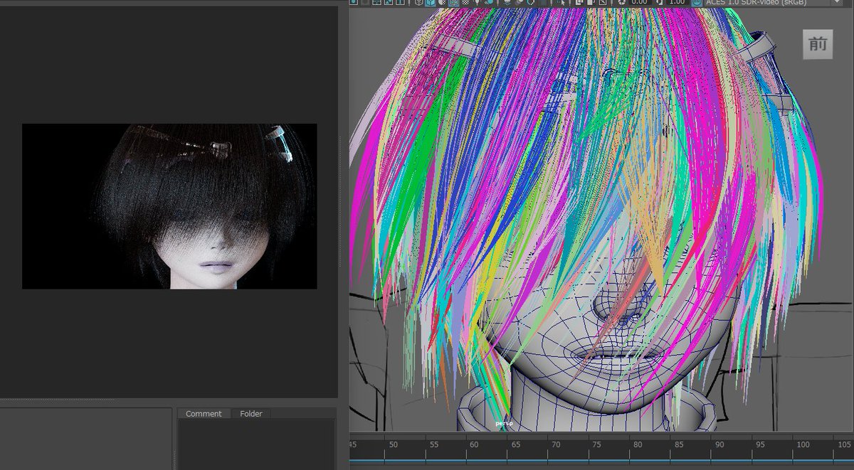 who_3DCG's tweet photo. 短髪にしてしまう予定だけど、誰かの癖に刺さりそうなので載せます
 #Maya  #XGen https://t.co/T1iq8LP5hz