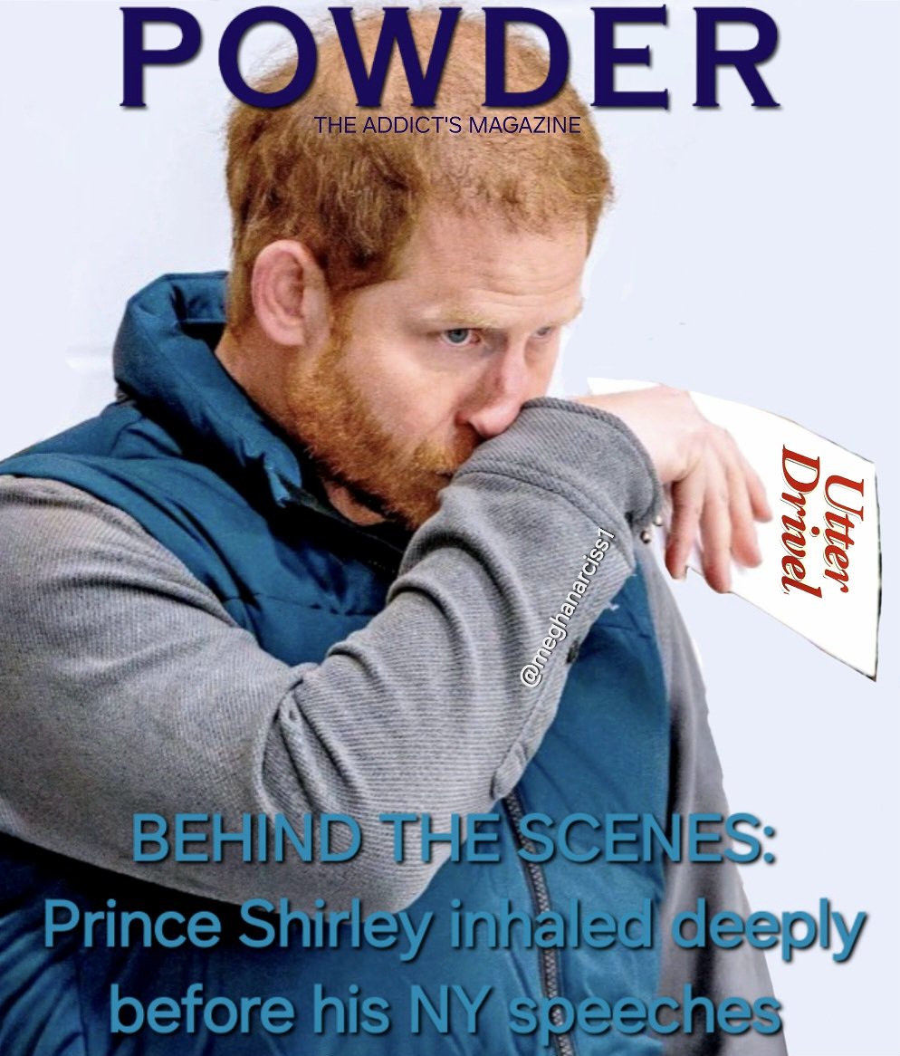 Meghanarciss1's tweet photo. #PrinceHarryInNewYork #PowderShirley #UtterDrivel https://t.co/43rHNTmERB