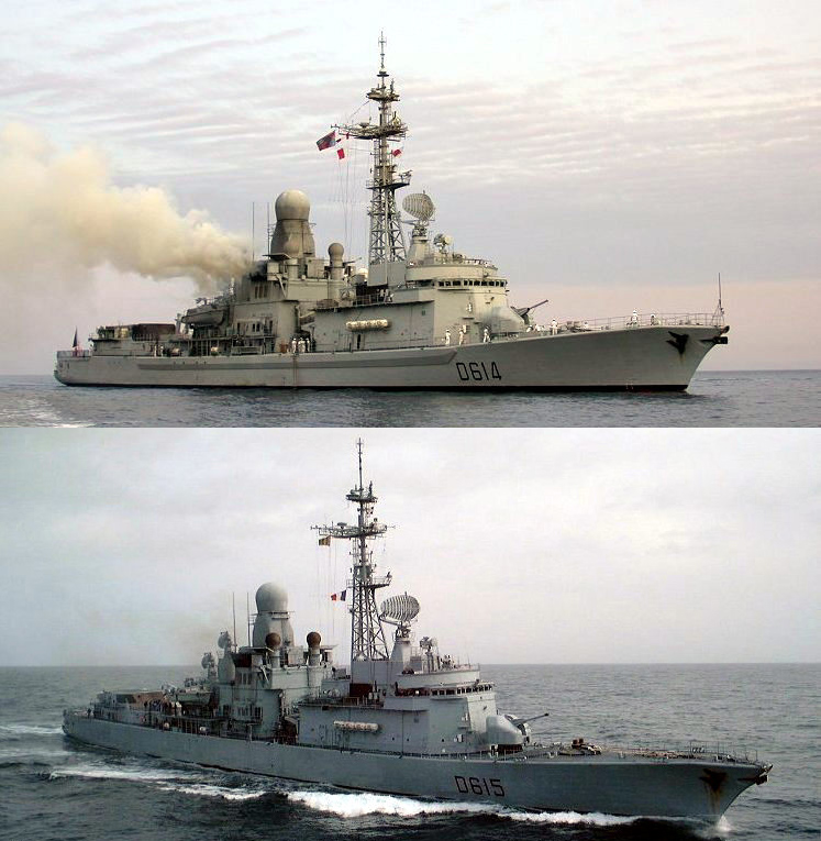 NavalEncyclope1's tweet photo. Cassard class Frigates (1975): The Type F70 AA were the two last “classic” anti-air warfare destroyers (before stealth was introduced) of the French Navy.
https://t.co/Srud6XbZPg
#marinenationale #frenchnavy #coldwar #frigate #enduringfreedom https://t.co/6KAKdn9sw6
