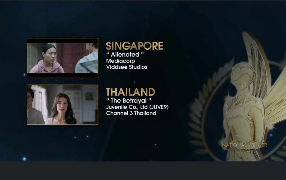 ขอแสดงความยินดีด้วยกับช่อง 3 และผู้ผลิต <a href="/Juve9_official/">JUVE9 official</a> ve9 ได้เข้าชิงรางวัล #AsianAcademyCreativeAwards2024 สาขาซีรีส์/ละครดัดแปลงยอดเยี่ยม จาก #เกมรักทรยศ #TheBetrayal 

<a href="/ALLTHIS_ENTM/">ALLTHIS</a> ภูมิใจและดีใจมากที่ได้ร่วมสร้างสรรค์ผลงานเรื่องนี้ ในฐานะทีมบทครับ