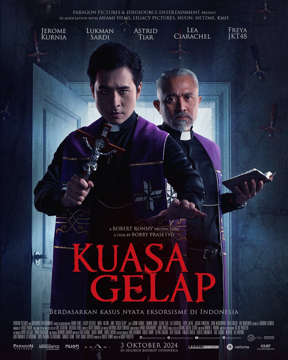 RomoKristiadipr's tweet photo. Semalam, dapat undangan dari orang baik untuk mengikuti pemutaran perdana film #KuasaGelap. Film horor dengan tema eksorsisme (praktik pengusiran setan secara Katolik) pertama di Indonesia. 

Bagus. 8,5 deh nilainya. Nonton ya serentak mulai 3 oktober di XXI. Mengapa hrs nonton? https://t.co/Jm0pn3deCF