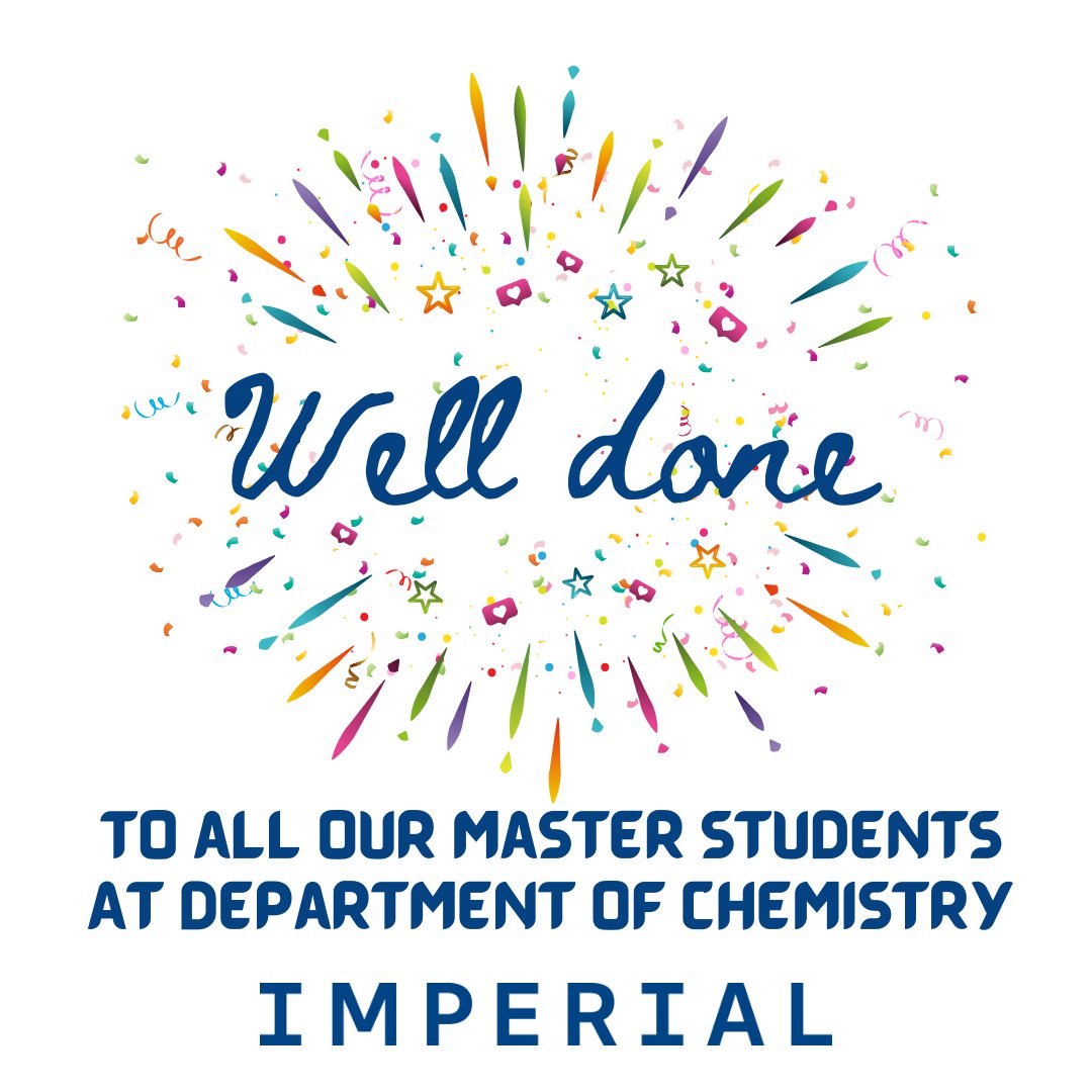 Chemistry Masters Courses @Imperial College (@chemresimperial) on Twitter photo Yesterday, we wrapped up all the external examiners meetings and confirmed the final grades <a href="/impchemistry/">Imperial Chemistry</a>. A huge well done to each of you for all your hard work and dedication! 🎓👏
Wishing you all the very best as you embark on your exciting new career journeys. 🌟 #Chemistry Yesterday, we wrapped up all the external examiners meetings and confirmed the final grades <a href="/impchemistry/">Imperial Chemistry</a>. A huge well done to each of you for all your hard work and dedication! 🎓👏
Wishing you all the very best as you embark on your exciting new career journeys. 🌟 #Chemistry