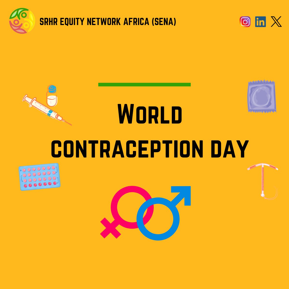 On World Contraception Day, we celebrate the power of informed choices!
Access to information and safe contraceptive options is key to reproductive health and rights. On this day, let us  promote awareness and provide unrestricted access to contraceptive services.#SRHR