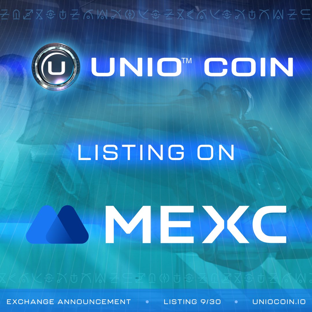 We are excited to announce that UNIO will be listed on <a href="/MEXC_Official/">MEXC</a> 9/30 🎉 

Another step in expanding the #UNIOcommunity‼️ 

Full details below👇 
🔗 mexc.com/support/articl…