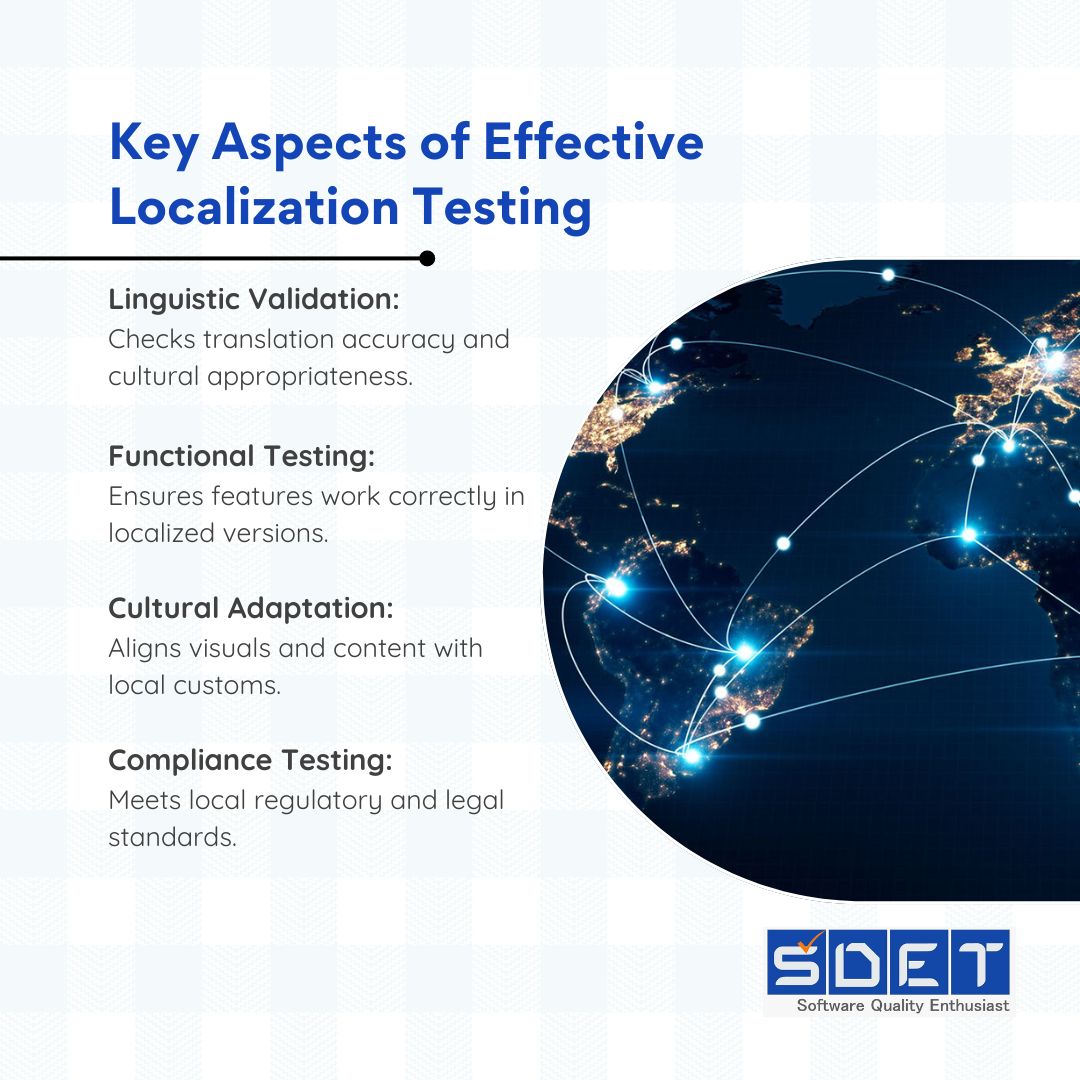 SDET_TECH's tweet image. In today&apos;s interconnected world, businesses strive to expand their reach globally while resonating with #local audiences. Learn how thorough #localizationtesting can make all the difference in your #global strategy. Read here: shorturl.at/zHuM2
#MarketPenetration #Software
