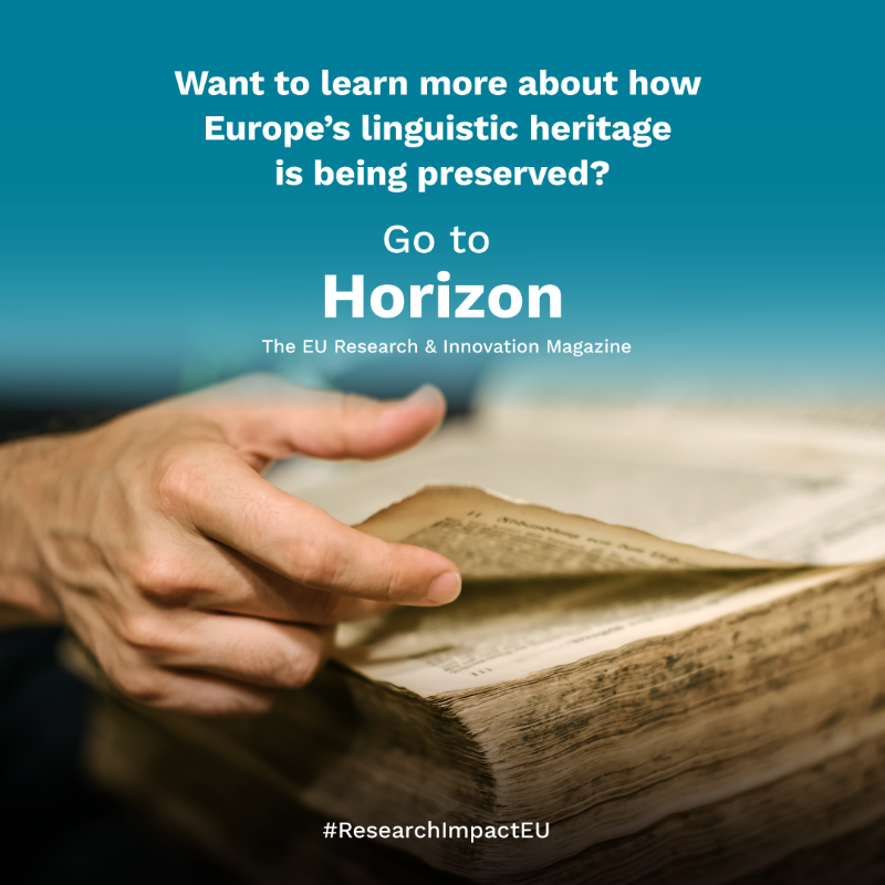 HorizonEU's tweet photo. Combining tech and tradition to revive Europe’s endangered languages.  

In celebration of the #EuropeanDayOfLanguages, read the full #HorizonMagazine story, here ➡️ https://t.co/Tyqbe6L6Uw

#ResearchImpactEU