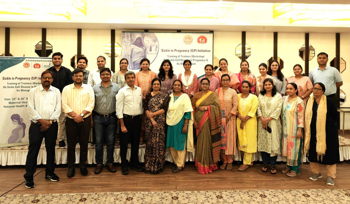 National Health Mission MadhyaPradesh (@nhm_mp) on Twitter photo The #NHM_MP organised 'Sickle in Pregnancy' (SiP) ToT with technical support of #Jhpiego on 25th and 26th Sep 2024 aiming to prevent maternal deaths due to Sickle Cell Disease in the state #GoMP <a href="/MoHFW_INDIA/">Ministry of Health</a> <a href="/healthminmp/">Public Health & Medical Education Department, MP</a> <a href="/mp_iec/">MP Health IEC Bureau</a> The #NHM_MP organised 'Sickle in Pregnancy' (SiP) ToT with technical support of #Jhpiego on 25th and 26th Sep 2024 aiming to prevent maternal deaths due to Sickle Cell Disease in the state #GoMP <a href="/MoHFW_INDIA/">Ministry of Health</a> <a href="/healthminmp/">Public Health & Medical Education Department, MP</a> <a href="/mp_iec/">MP Health IEC Bureau</a>