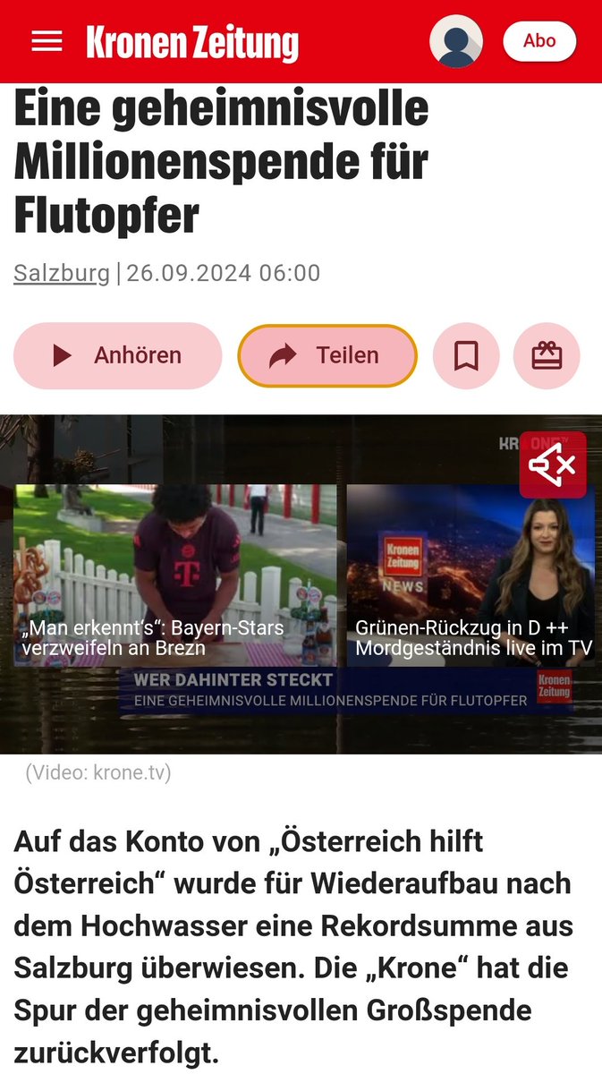 Wolfgaehn's tweet photo. #MarkMateschitz spendet 5 Millionen Euro an die Flutopfer in 🇦🇹 ... unbürokratisch u direkt an die Geschädigten.
Der linke Hetzer @AndiBabler „Hätte Mark Mateschitz Erbschaftssteuer bezahlt, hätte das dem Staat mehrere Milliarden bringen können“.
An die Hetzer geht's 💩 https://t.co/S4M0X6w02Z