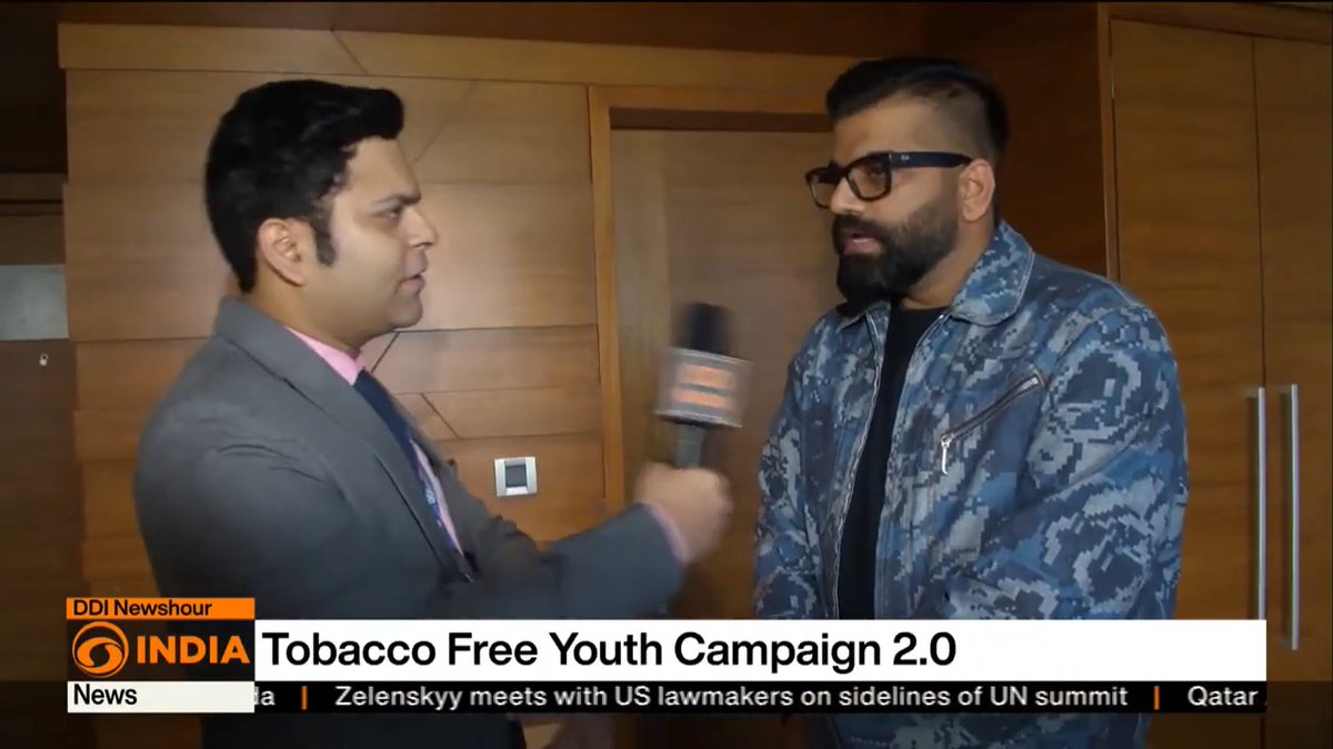 Tobacco Free Youth Campaign 2.0
<a href="/DDIndialive/">DD India</a> with Gaurav Chaudhary.
<a href="/TechnicalGuruji/">Gaurav Chaudhary</a>