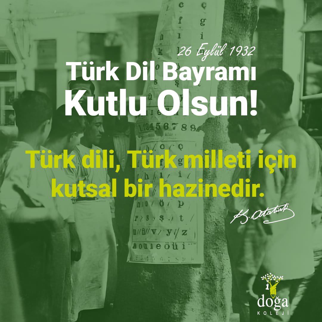 Türkçe yalnızca bir dil değil, kültürümüzün ve köklerimizin en önemli taşıyıcısı. Türkçeyi gelecek nesillere taşımak, kültürel kimliğimizi dilimizle güçlendirmek için çalışmaya devam edeceğiz.

#TürkDiliBayramı #DoğaKoleji #Türkçe
<a href="/DogaOkullari/">Doğa Koleji</a> @selcukdoga
