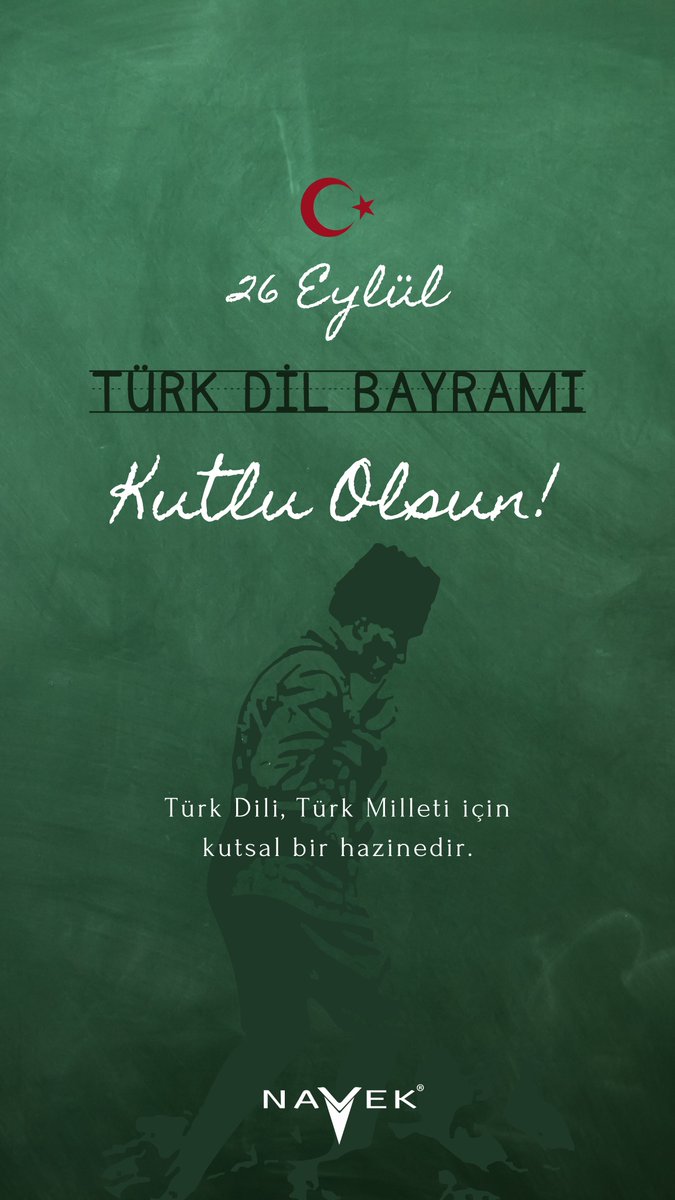 Türk dili, dillerin en zenginlerindendir, yeter ki bu dil bilinçle işlensin.”  
Gazi Mustafa Kemal Atatürk’ün katılımıyla Birinci Türk Dil Kurultayı’nın toplanışının 92. yıl dönümü Türk Dil Bayramı'mız Kutlu Olsun!🇹🇷 
#Navek #TürkDilBayramı