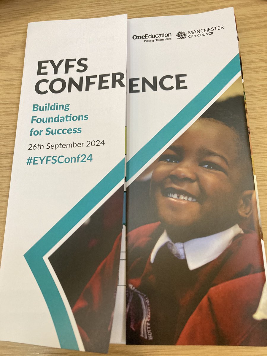 Looking forward to attending the EYFS conference in Manchester today.