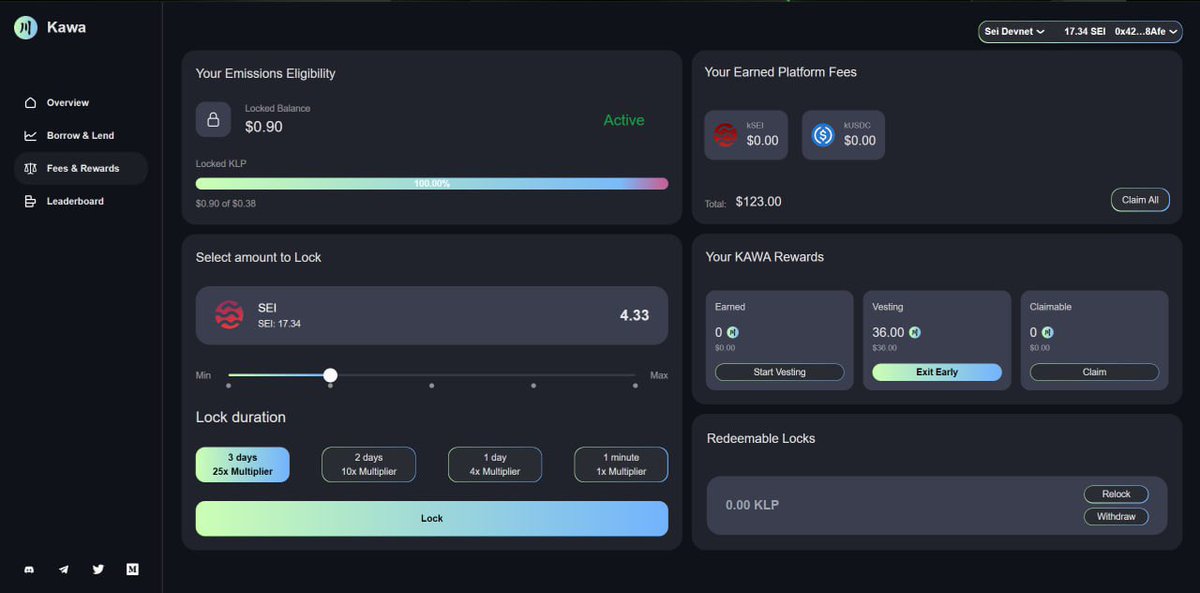 Kawafinance's tweet photo. Sneak peek of our upcoming update!

What does everyone think?

$SEI #DeFi https://t.co/nmLGGmJdV9