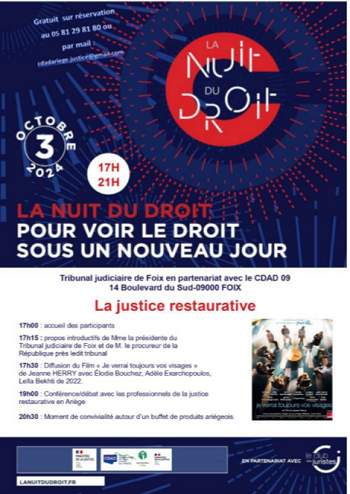 ppcaToulouse's tweet photo. Nuit du Droit - 3 octobre 2024 : Les tribunaux d’Albi, Foix, Montauban et Saint-Gaudens organisent également plusieurs manifestations gratuites et ouvertes à tous. Découvrez leur programme et n’hésitez pas les partager, ils auront plaisir à vous accueillir (sur réservation) ! https://t.co/O4AJLxpsOS