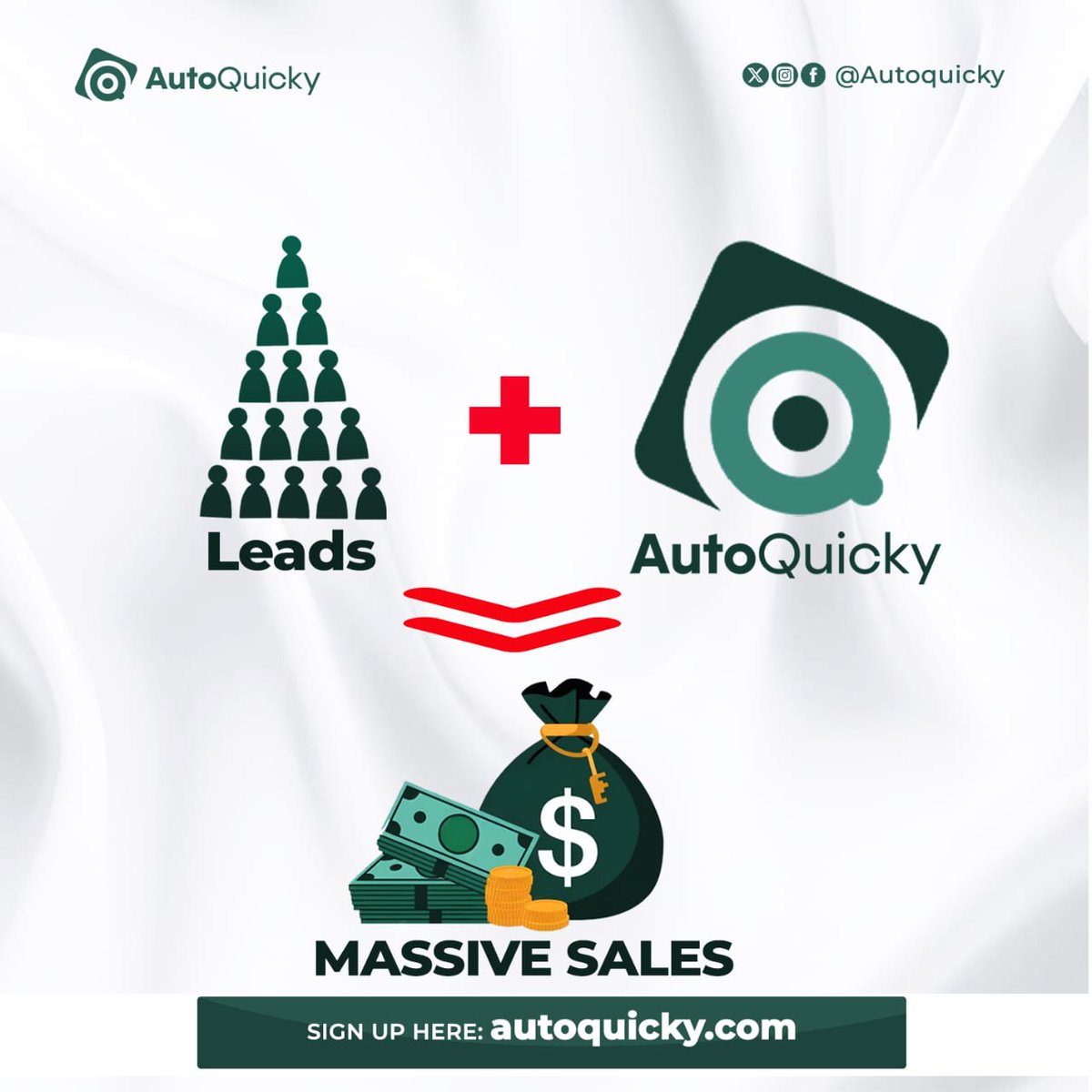 autoquicky's tweet image. Generate the leads and allow AutoQuicky to handle the rest,using a single dashboard.

Click the link in our BIO to sign up and get started today.

#Automationsoftware
#telegramautomation
#whatsappautomation
#autoquicky
