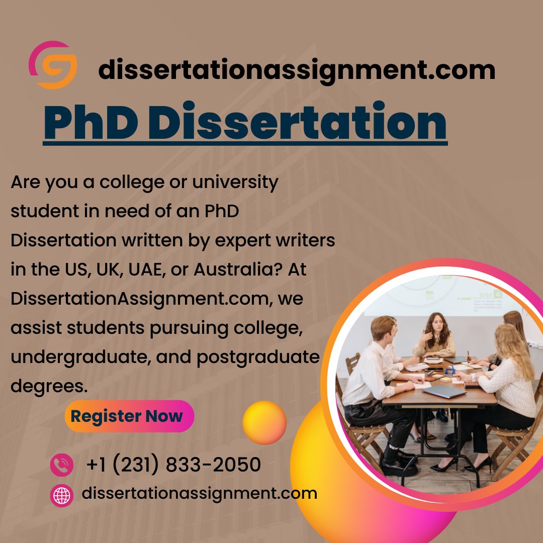 Payessaywriting's tweet image. PhD Dissertation
#PhDDissertation
#phdthesiswriting
#PhDDissertationwriter
#thesiswritingservices
#phdthesis
.
.
Contact Us: wa.link/r8suly
+1 (231) 833-2050
Order Now Via: dissertationassignment.com
.
.
#mastersdegree #thesishelp #doctoratethesis #phddissertation #thesis