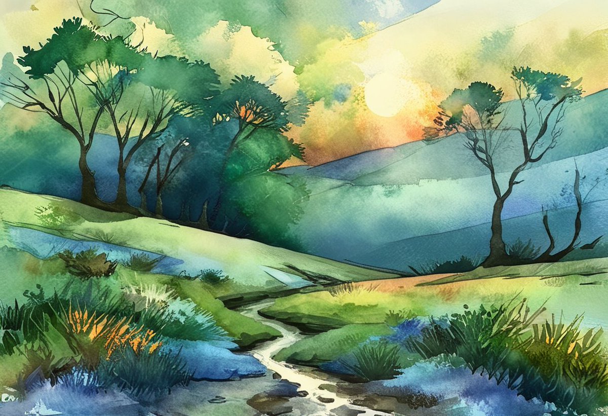 andy_corah's tweet photo. When the Sky Paints Serenity ๐
๐
A path of whispers, winding slow, Through fields where wildflowers softly grow. The trees, in gold and green, take flight, Bowing beneath the pastel light. Alt...
#AIArt #Art #Nature #SoftLight #CalmInColors https://t.co/1anhZDHcv6