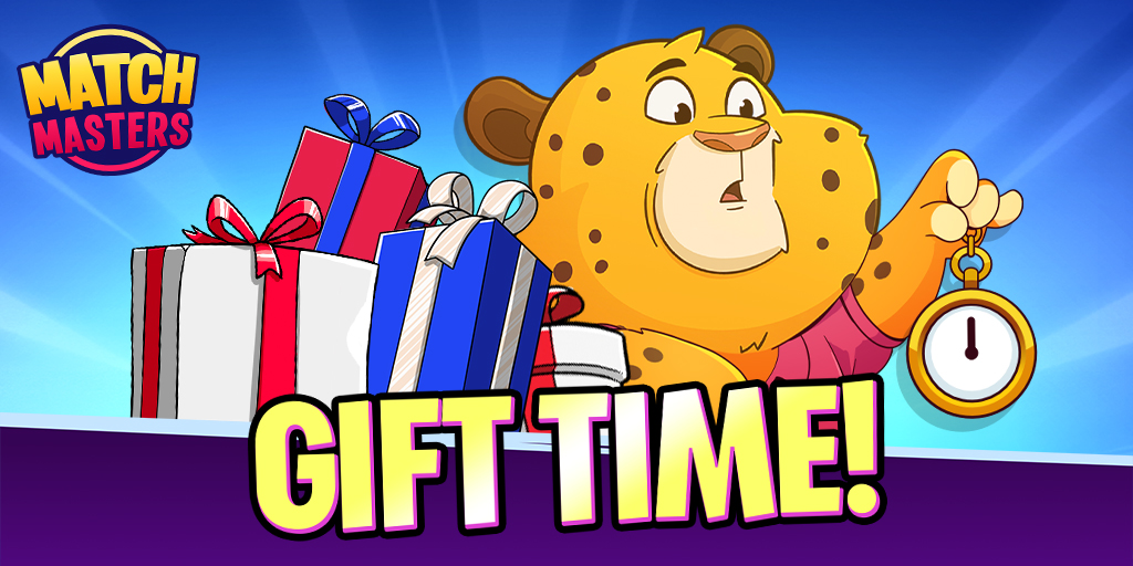 match_masters's tweet image. What time is it?🕐 #GiftTime!!!🎁 #Retweet and tell everyone why you follow Match Masters and claim your prize: go.matchmasters.io/l/p/QtFuNO2J8O4