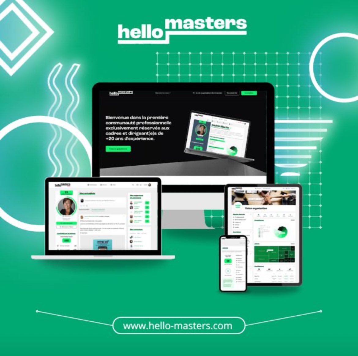 fredfougerat's tweet image. Lancement de #HelloMasters, 1er réseau social professionnel dédié aux cadres et dirigeants ayant plus de 20 ans d’expérience !

Rejoignez-nous pour construire ensemble le réseau des talents confirmés. Et c’est gratuit !

 #SocialMedia #RH #Leadership

🟩 hello-masters.com/accueil/
