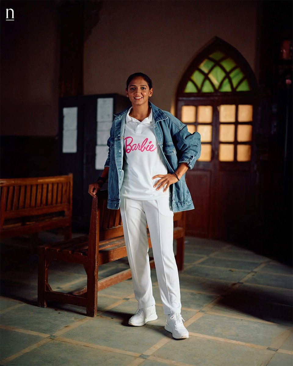 TheNodMag's tweet photo. Harmanpreet Kaur doesn’t care what people think of her aggression. 

We sat down with the captain of the Indian cricket team, and the first Indian face of Barbie's You Can Be Anything campaign.

Read more: 
https://t.co/JNY4LNiU5l

@ImHarmanpreet @Barbie https://t.co/wOdA9wZIym