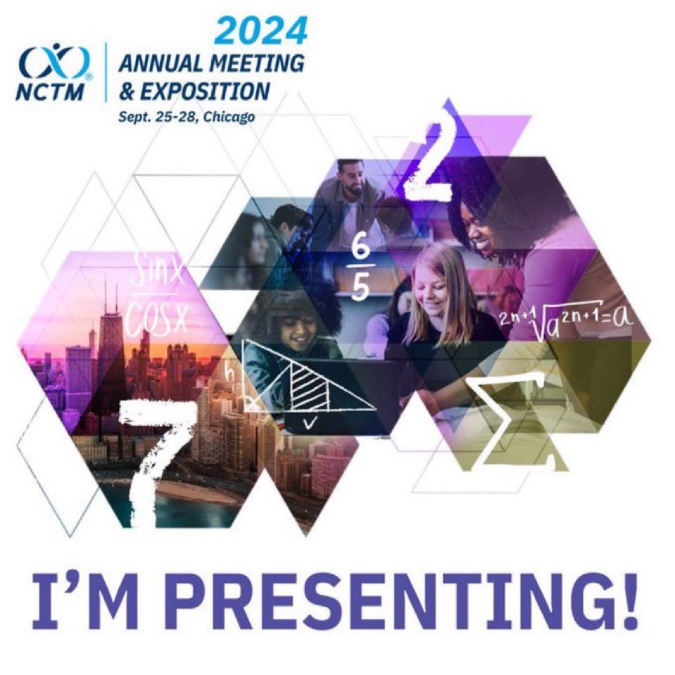 I'm presenting at #NCTMCHI24 on FRIDAY at 9:45 in Grant Park ABC Hyatt on Warm Calling: A Strategy to Illuminate Student Brilliance. Hope to learn with you there! #wismath