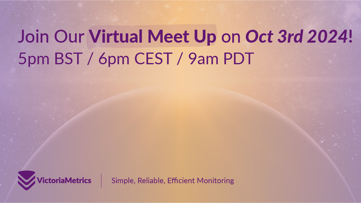 VictoriaMetrics's tweet photo. The VictoriaMetrics October 2024 #Meetup is around the corner! 🚀
📅 October 3rd | 🕔 5pm BST | 6pm CEST | 9am PDT
📔 Agenda
VictoriaMetrics Products Updates
🗺 VictoriaMetrics roadmap
📈 Anomaly Detection
☁️ VictoriaMetrics Cloud
✅ VictoriaLogs roadmap
Special Guests:
🟠 Roma Novikov from @Percona will share 'Percona Monitoring & Management: Why We Migrated to VictoriaMetrics.'
🟣 Mathias Palmersheim, VictoriaMetrics Solutions Engineer, presents" 'How did I find my job at VictoriaMetrics? Making my own monitoring and logging solution!"
https://t.co/cEyPnwJpIT

Join us for exciting updates & community stories.  #TechMeetup #Monitoring
